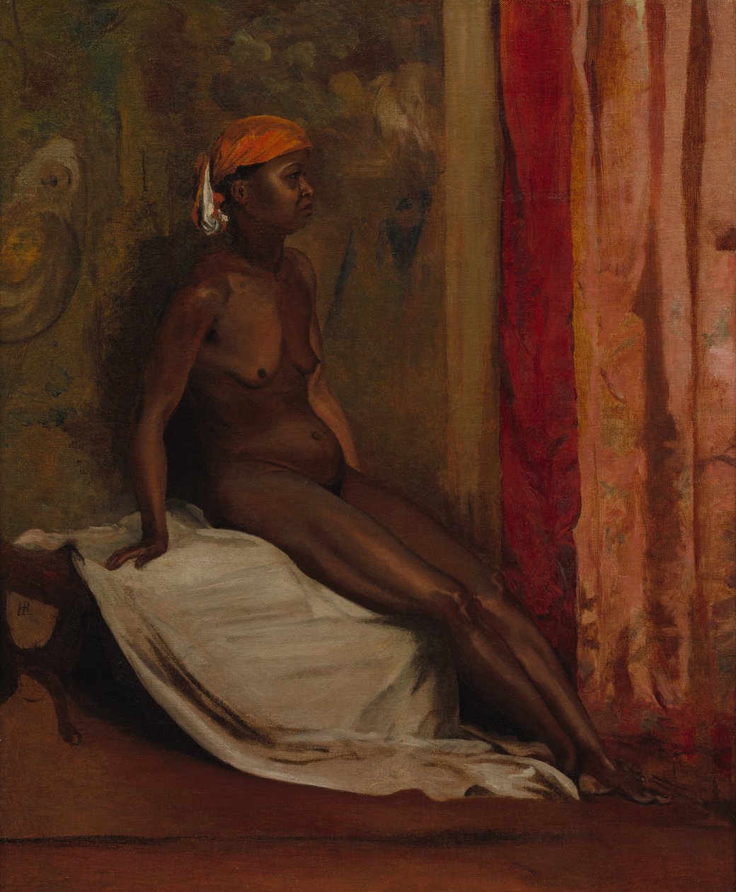 Sedící africká žena od Henri Alexandre Georges Regnault