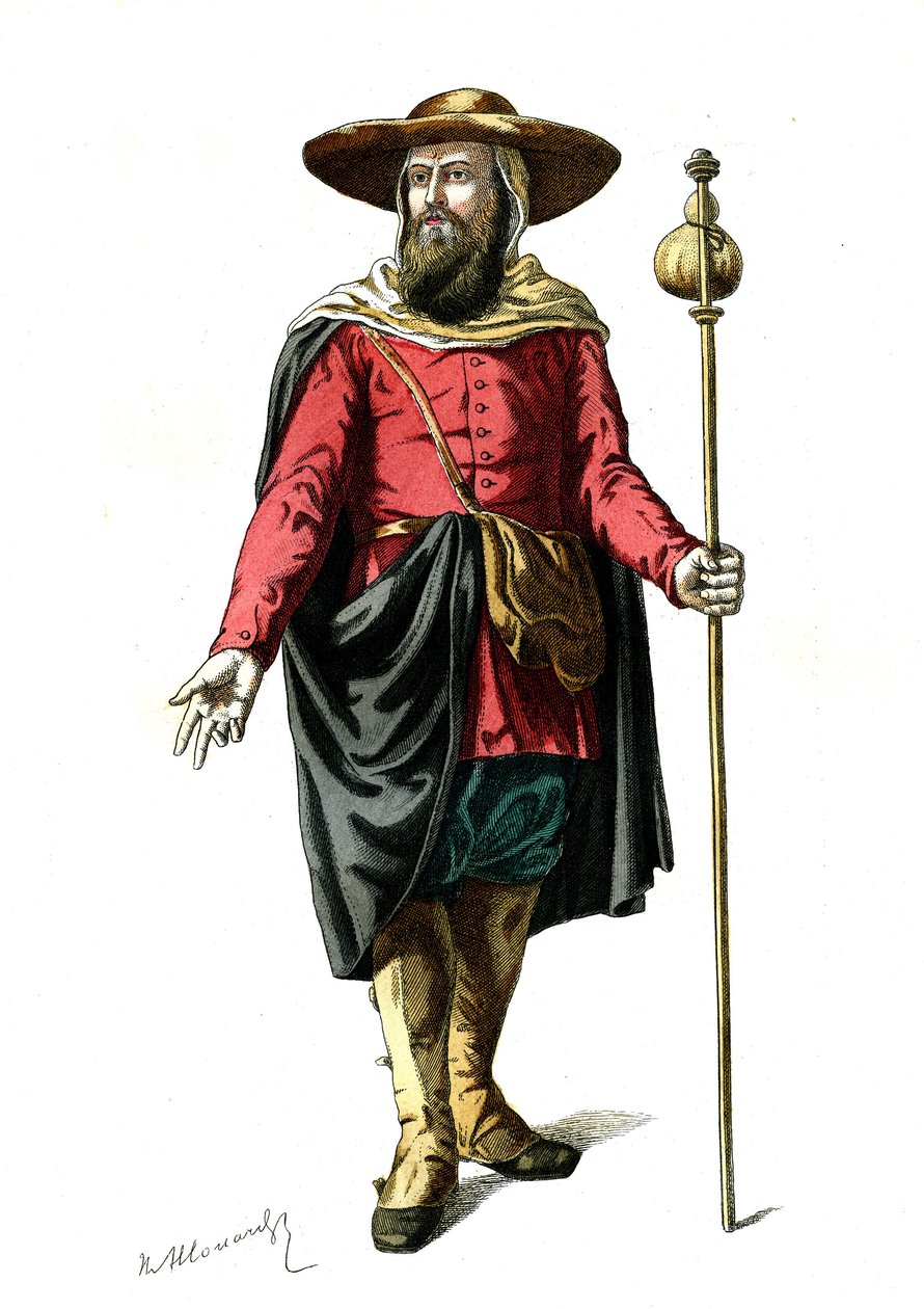 Procházející Poutník od Henri Allouard