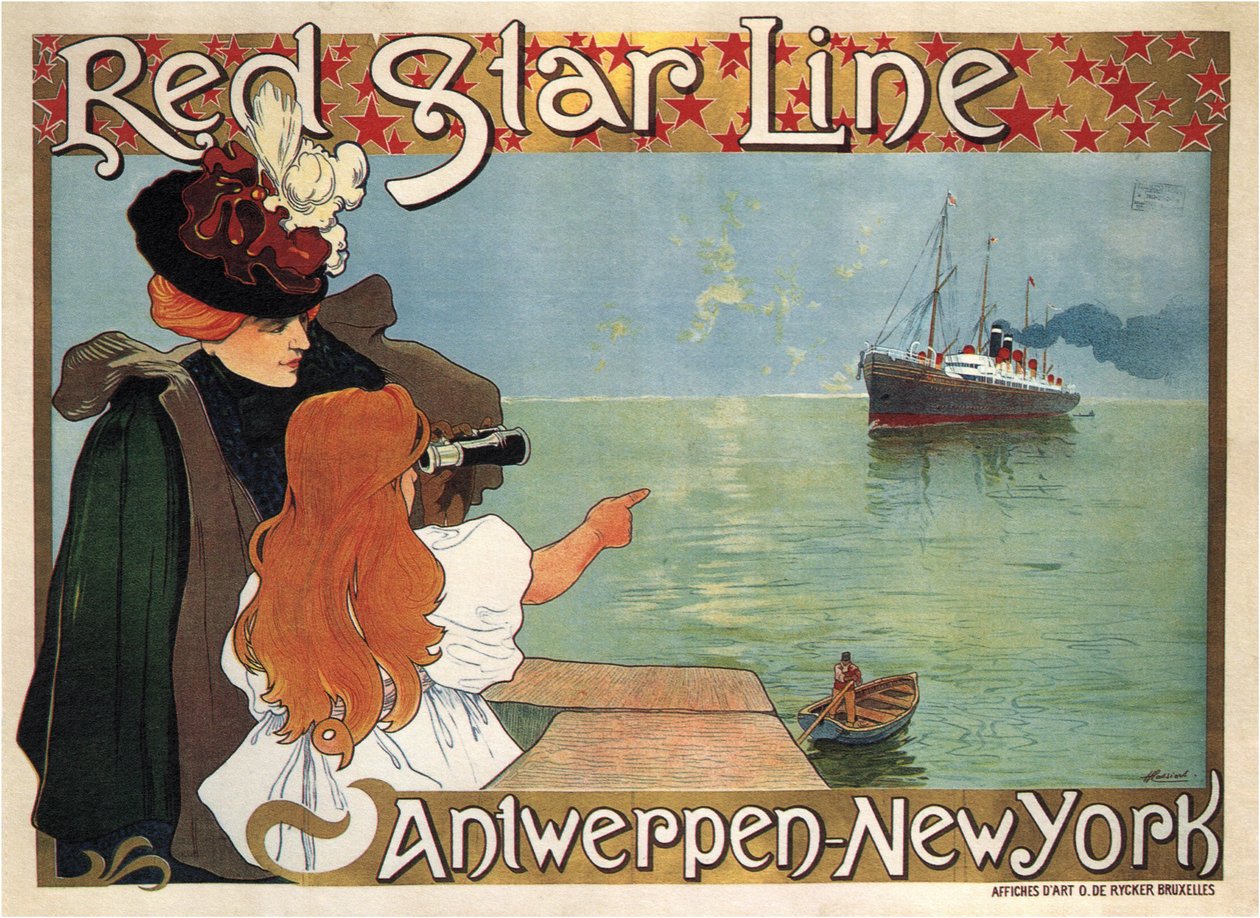 Red Star Line, 1899 od Henri Cassiers