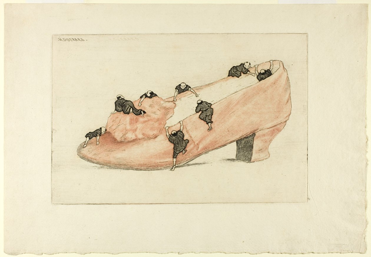 The Assault of the Shoe, 1888 od Henri Charles Guérard