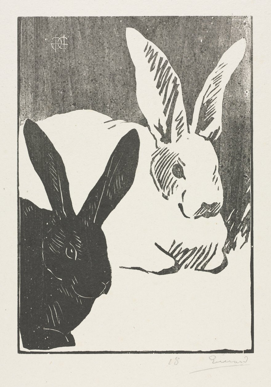 Králíci, 1893. od Henri Charles Guérard