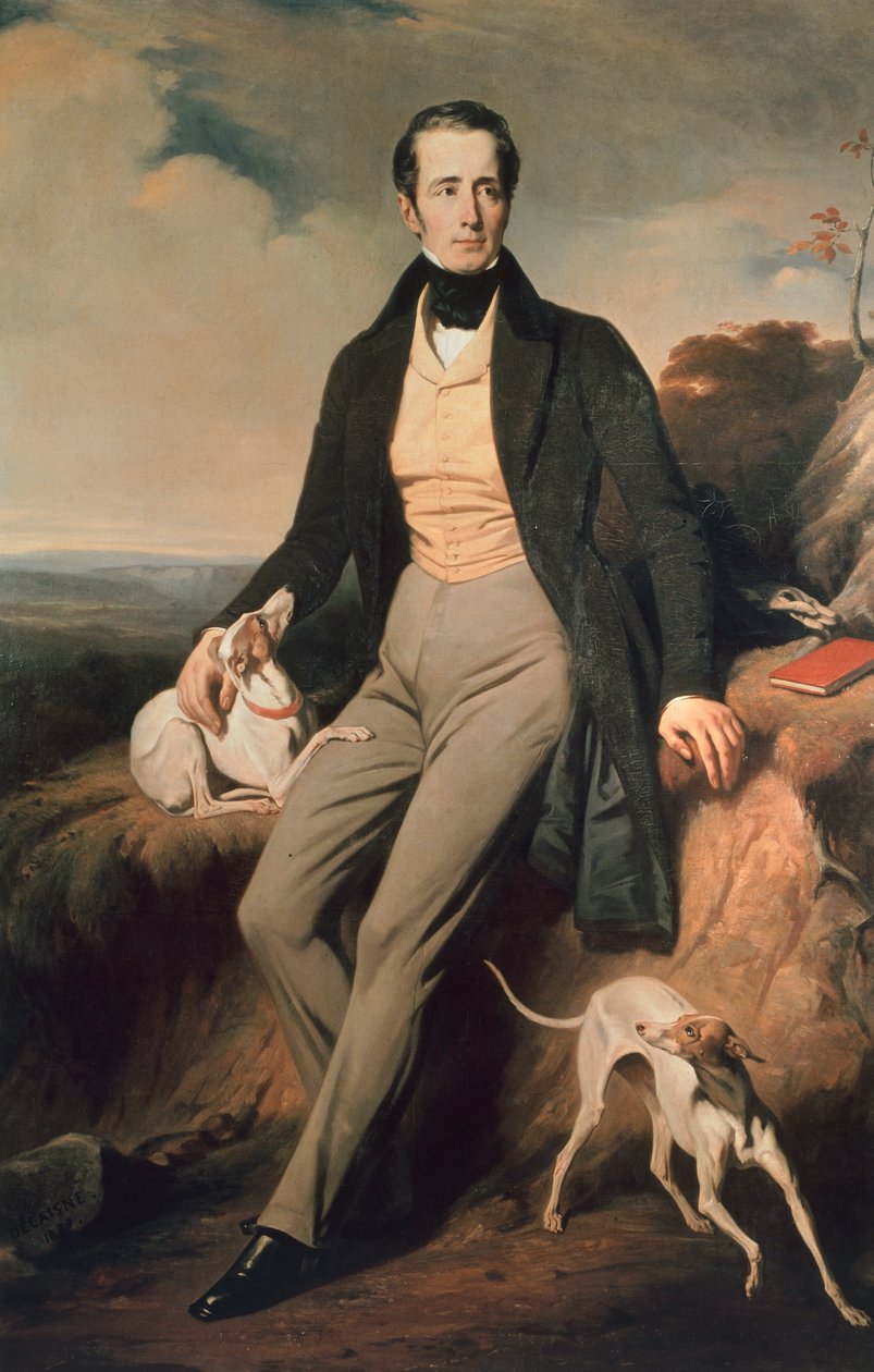 Portrét Alphonse de Lamartine od Henri Decaisne