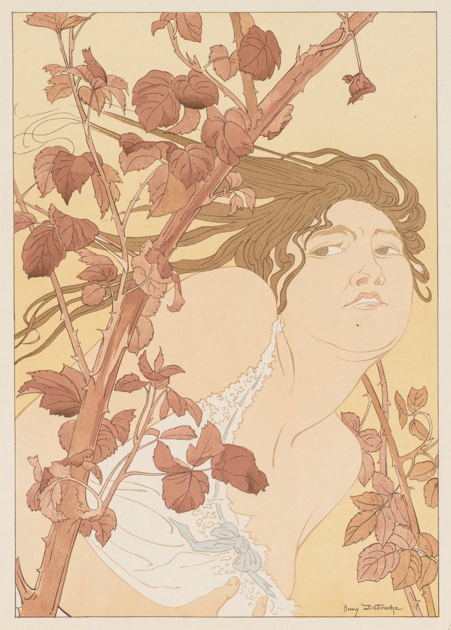 In the Brambles In the Brambles, 1898. od Henri Detouche