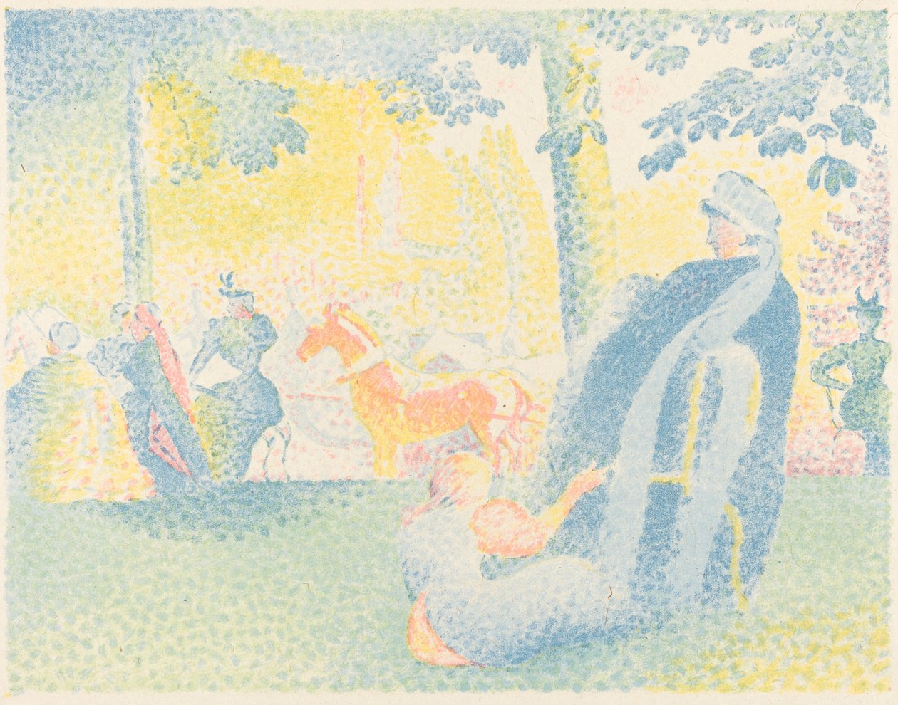 V parku od Henri Edmond Cross