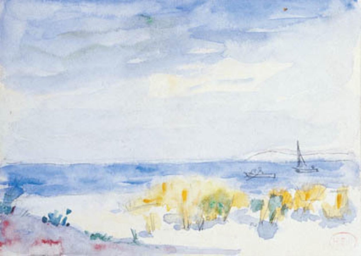 Pobřežní krajina od Henri Edmond Cross