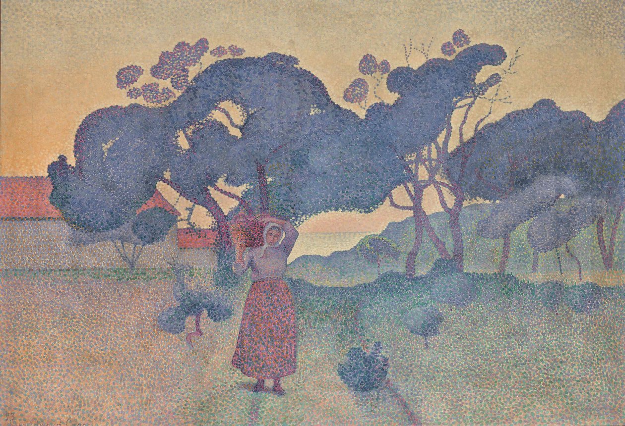 La Ferme Soir, 1893. od Henri Edmond Cross
