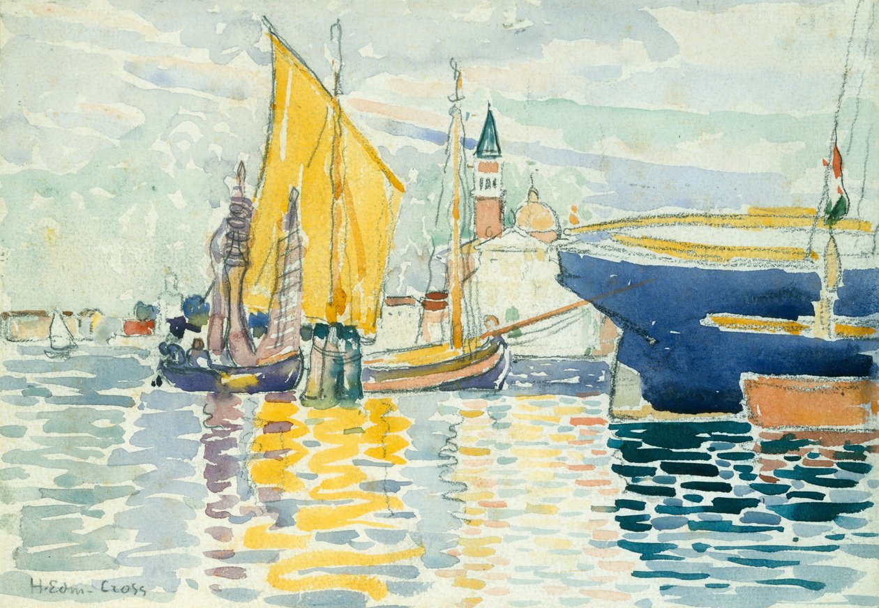 Benátky-The Giudecca, 1903. od Henri Edmond Cross