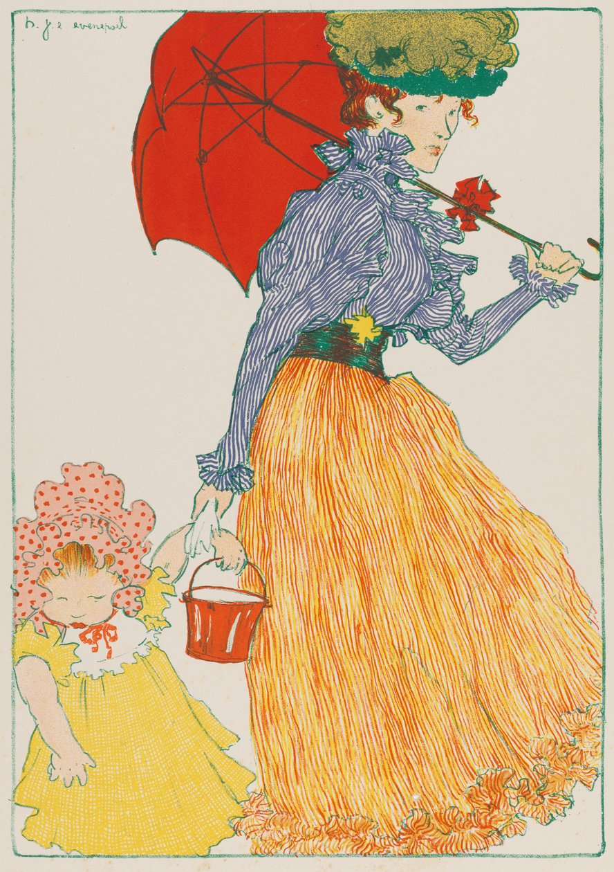 Na náměstí, 1897. od Henri Jacques Edouard Evenepoel