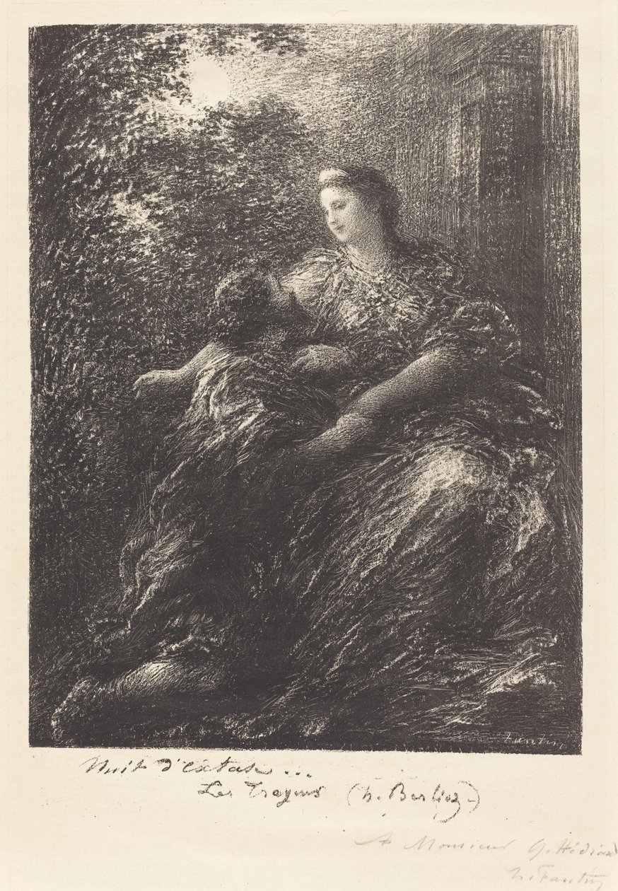 Duet z "The Trojans" (6. deska) od Ignace Henri Jean Fantin Latour