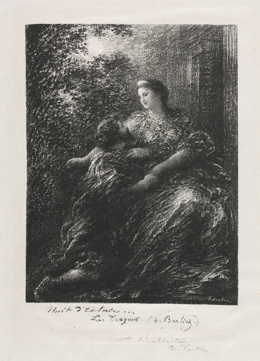 Duet Trojanů od Ignace Henri Jean Fantin Latour