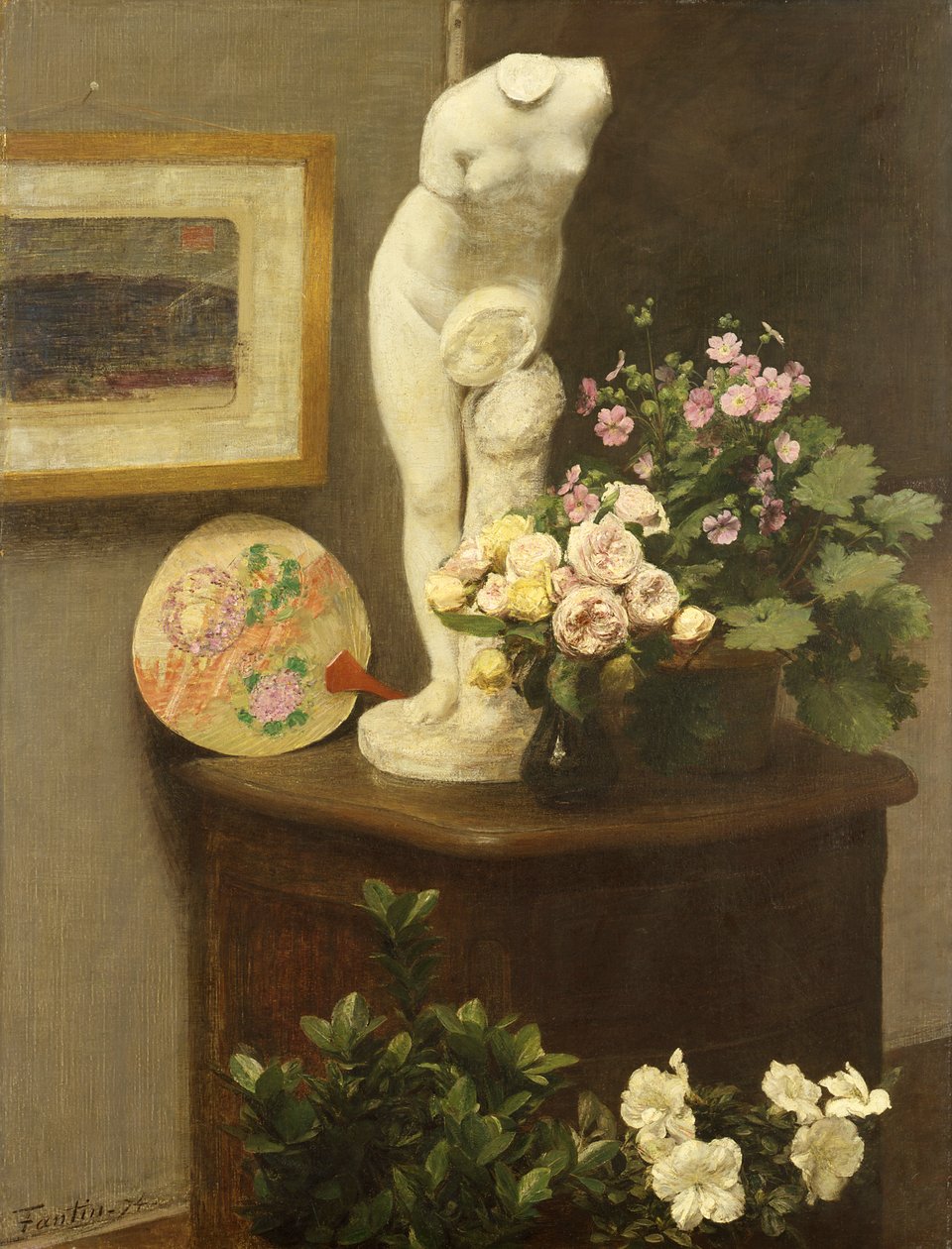 Květiny a různé předměty od Ignace Henri Jean Fantin Latour