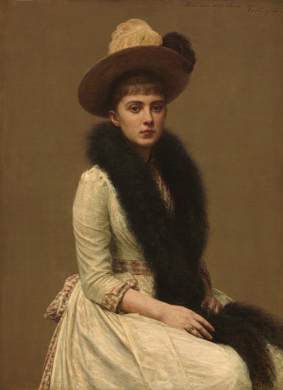 Portrét Sonie, 1890. od Ignace Henri Jean Fantin Latour