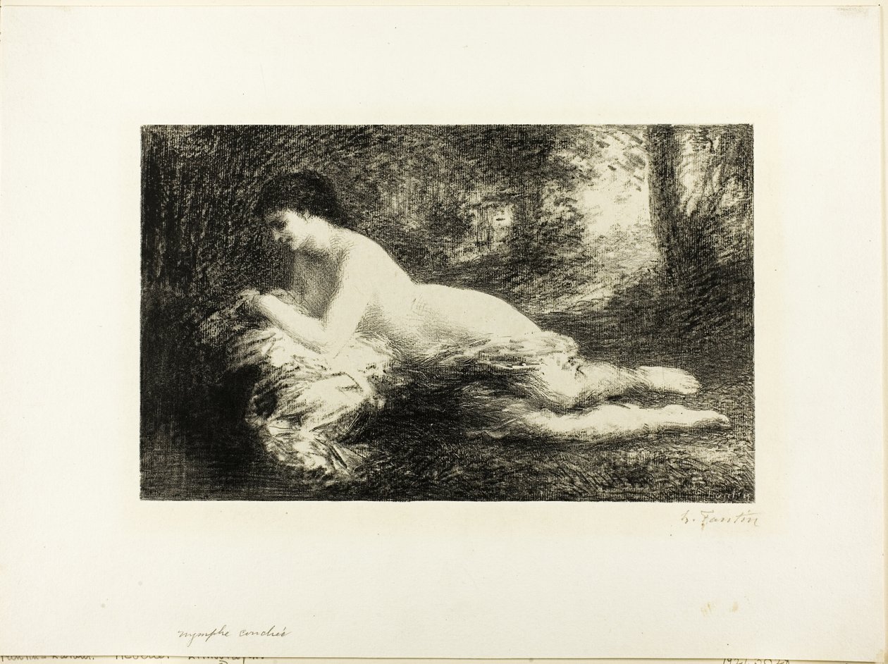 Snění od Ignace Henri Jean Fantin Latour