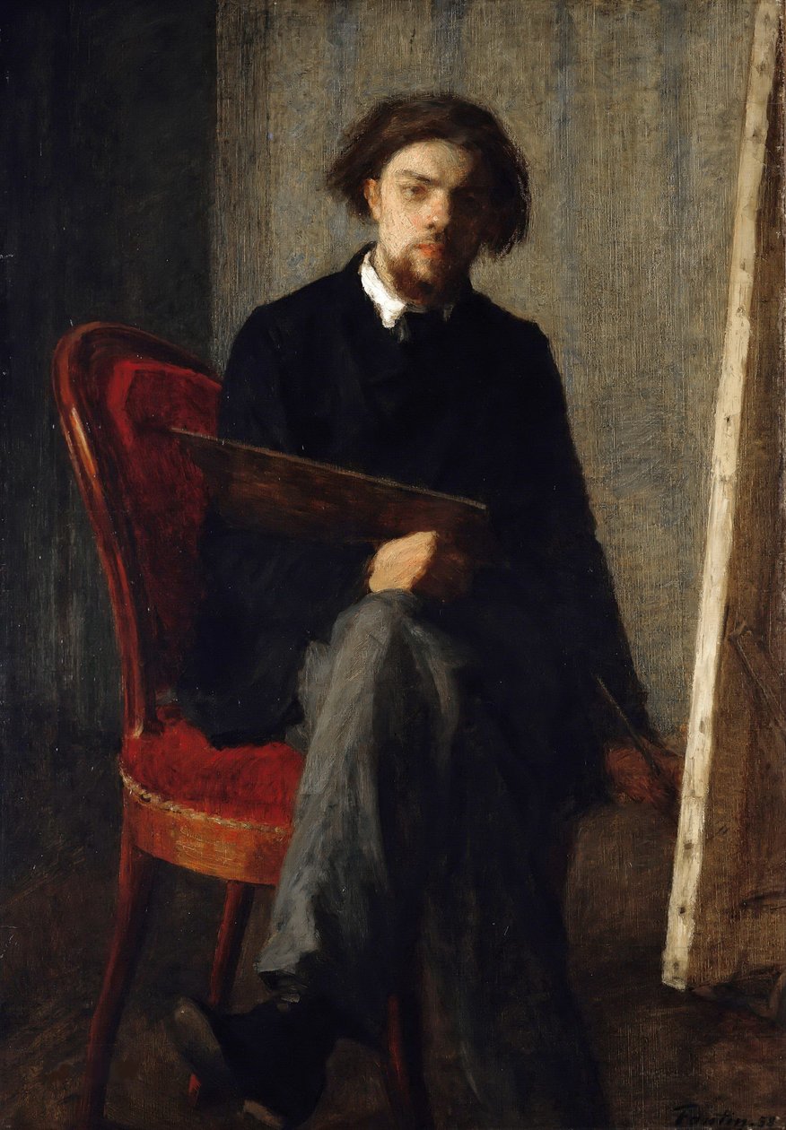Autoportrét, 1858. od Ignace Henri Jean Fantin Latour