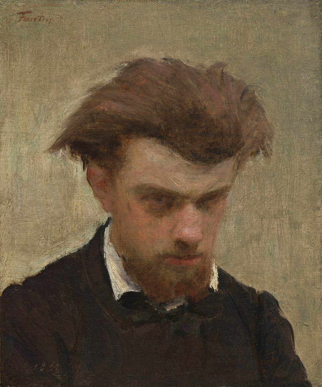 Autoportrét, 1861. od Ignace Henri Jean Fantin Latour