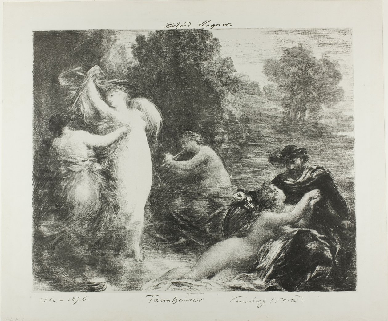 Tannhäuser: Venusberg od Ignace Henri Jean Fantin Latour