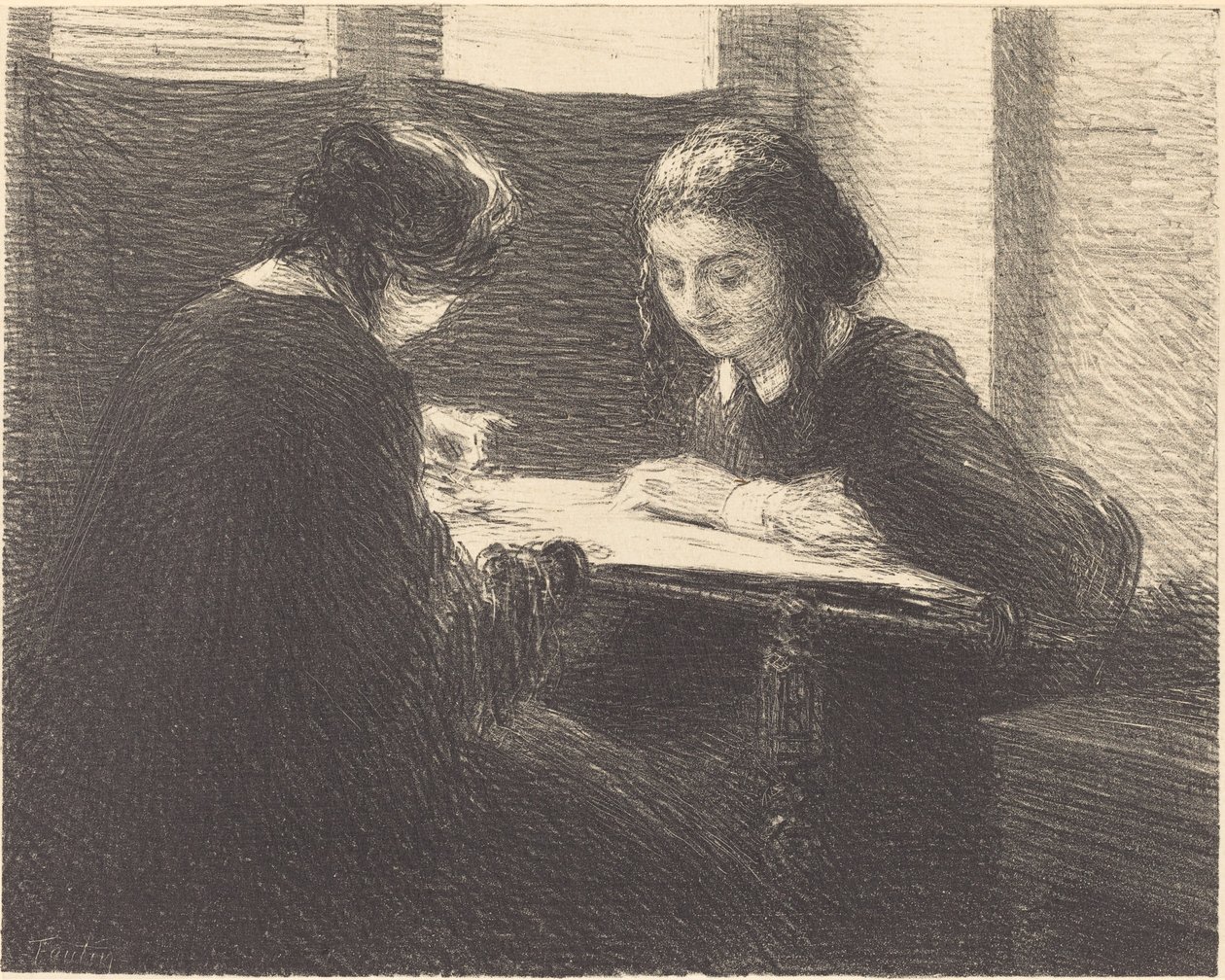 Vyšívačky od Ignace Henri Jean Fantin Latour