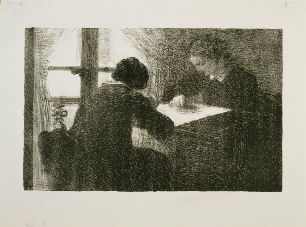 The Embroiderers, č. 2 od Ignace Henri Jean Fantin Latour