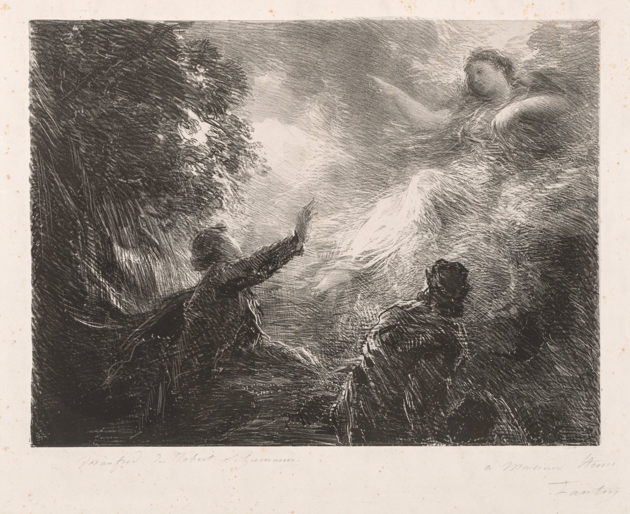Víla z Alp od Ignace Henri Jean Fantin Latour