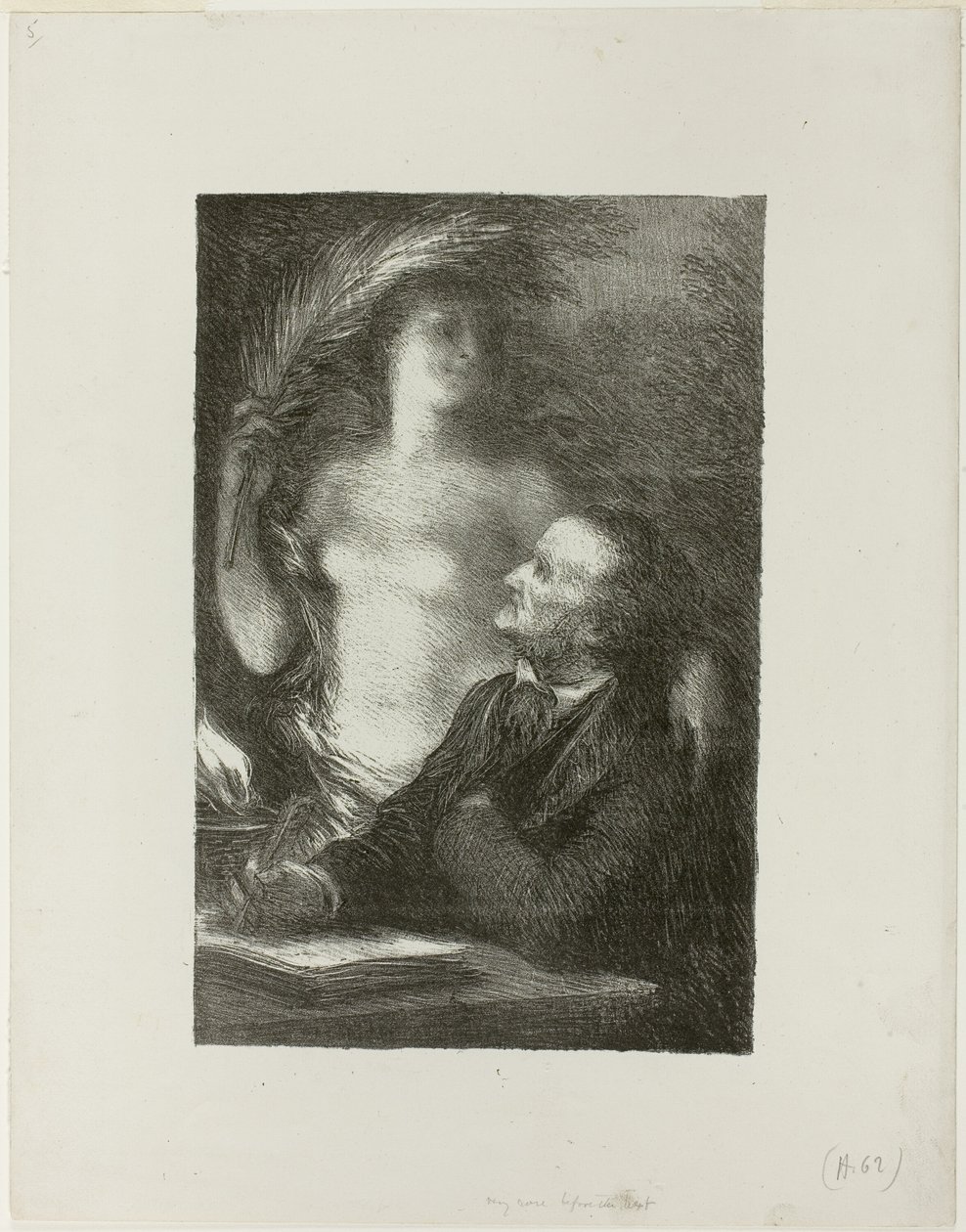 Můza od Ignace Henri Jean Fantin Latour