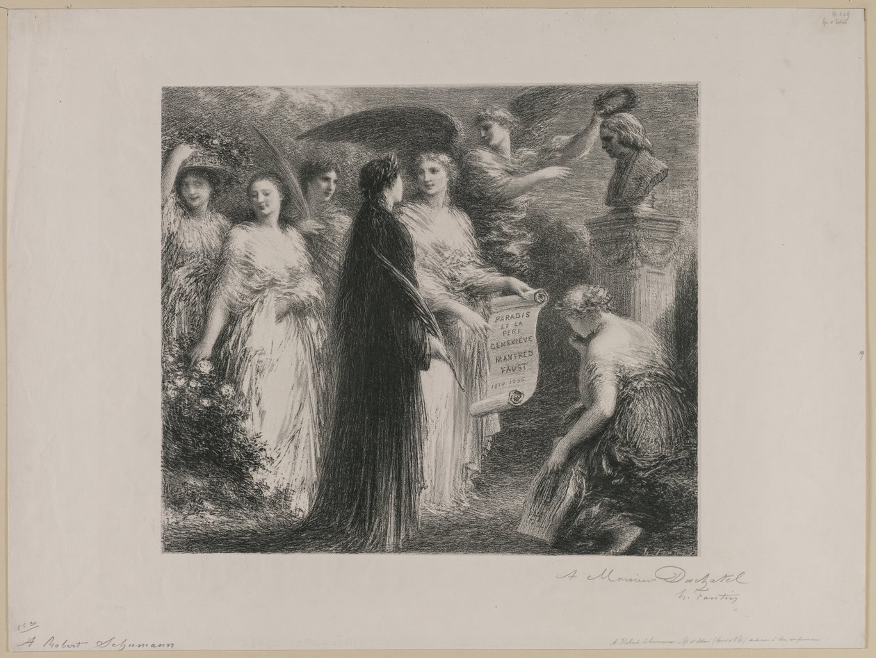 Robertu Schumannovi od Ignace Henri Jean Fantin Latour