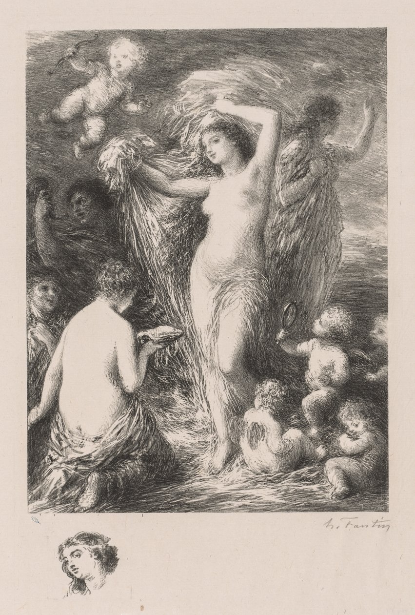 Venuše Anadyomene od Ignace Henri Jean Fantin Latour