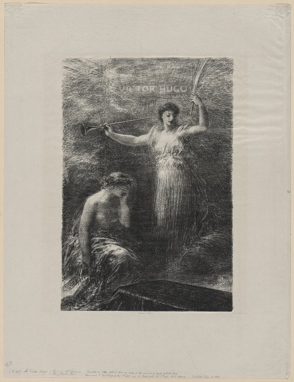 Pro Victora Huga od Ignace Henri Jean Fantin Latour