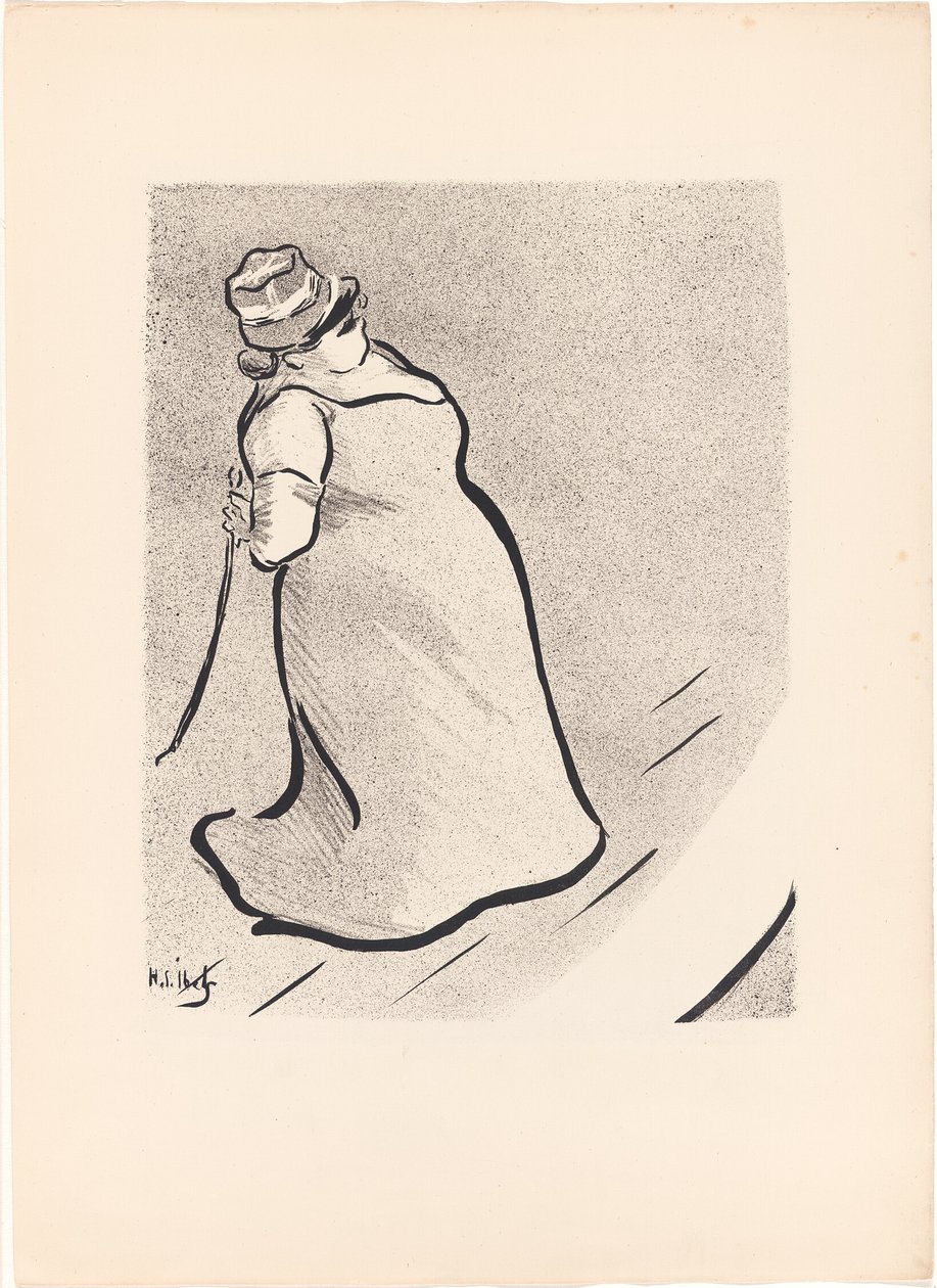 Jeanne Bloch, z Le Café-Concert od Henri Gabriel Ibels