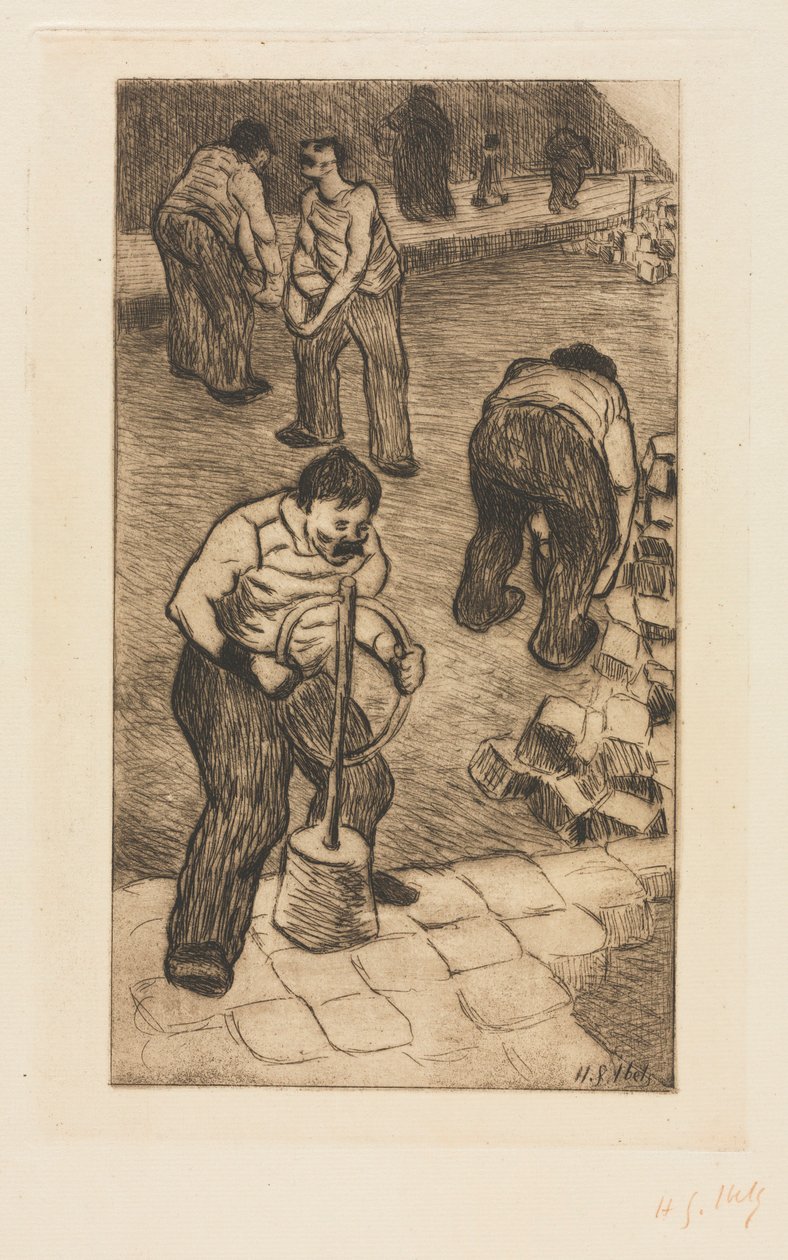 The Street Pavers, 1894. od Henri Gabriel Ibels