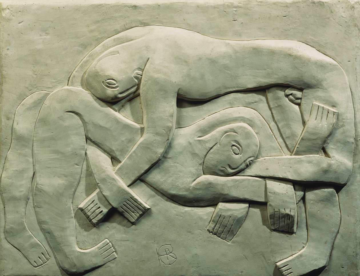 Wrestlers od Henri Gaudier Brzeska