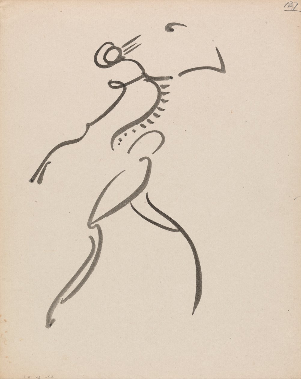 Tančící postava, v profilu od Henri Gaudier Brzeska