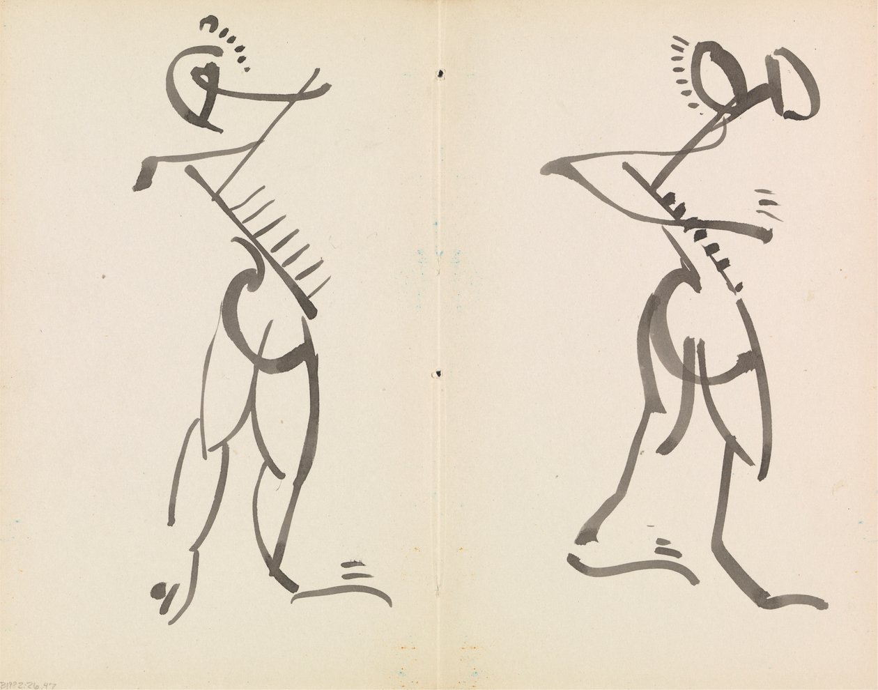 Dvě tančící postavy od Henri Gaudier Brzeska