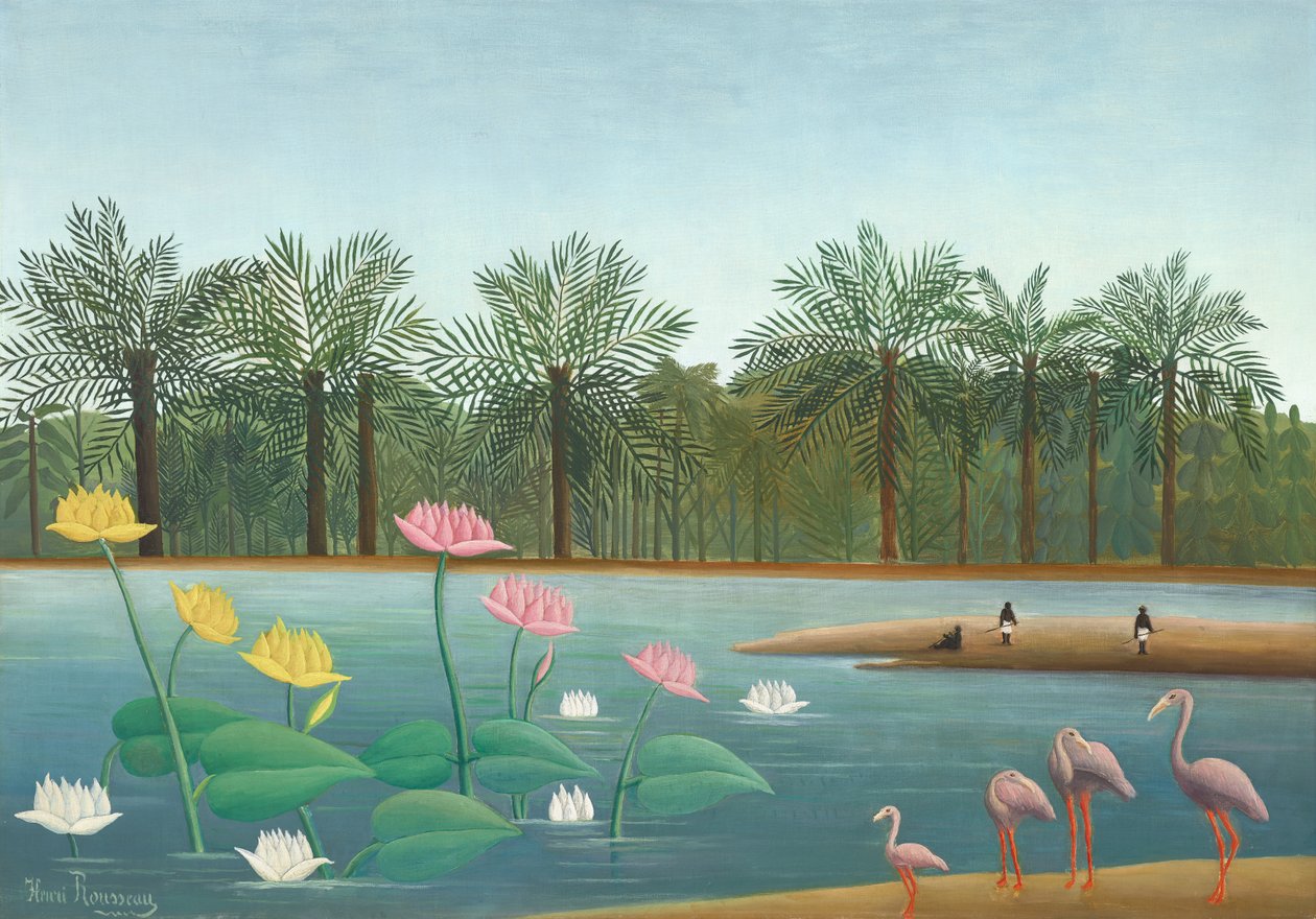 Plameňáci od Henri J.F. (1844 1910) Rousseau