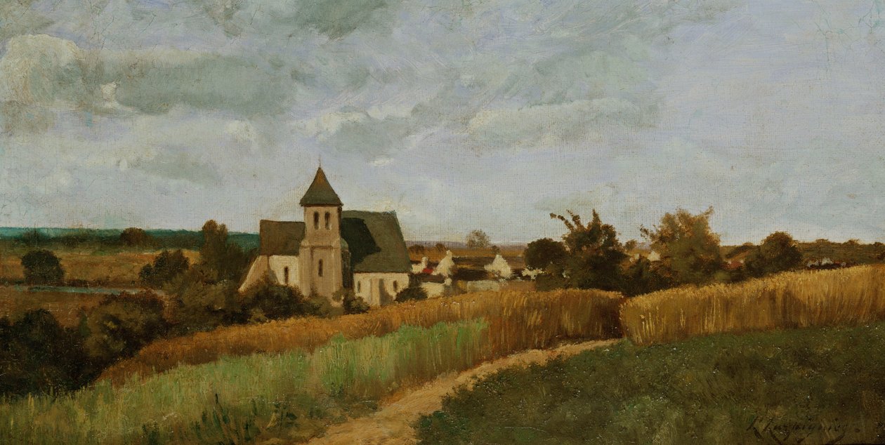 Vesnice v době sklizně od Henri Joseph Harpignies