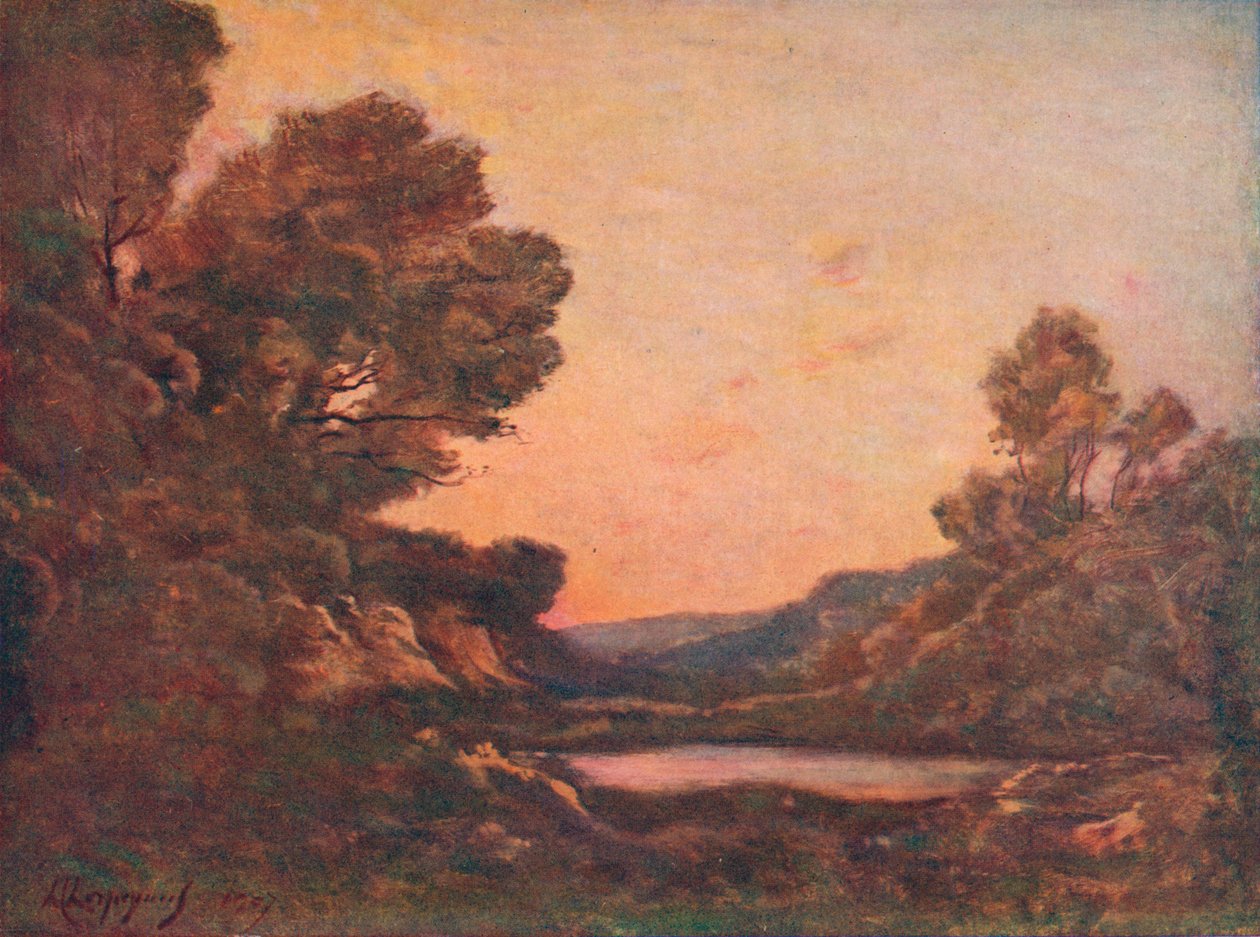 Západ slunce, 1907 od Henri Joseph Harpignies
