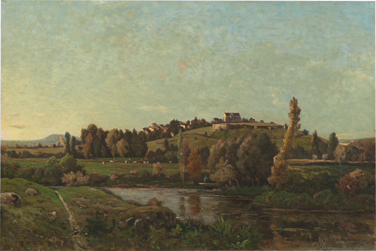 Krajina v Auvergne od Henri Joseph Harpignies