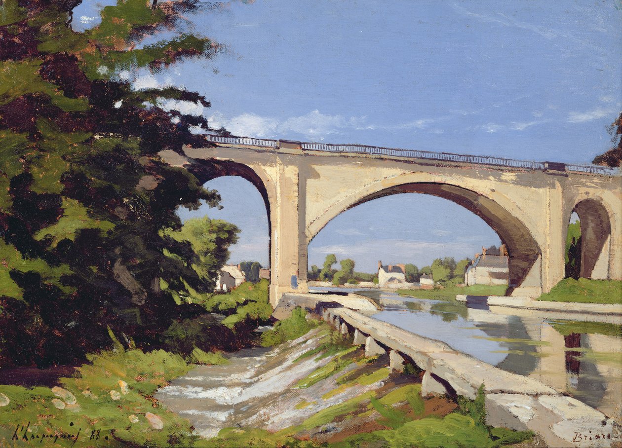 Pont Canal a Briare, 1888 od Henri Joseph Harpignies