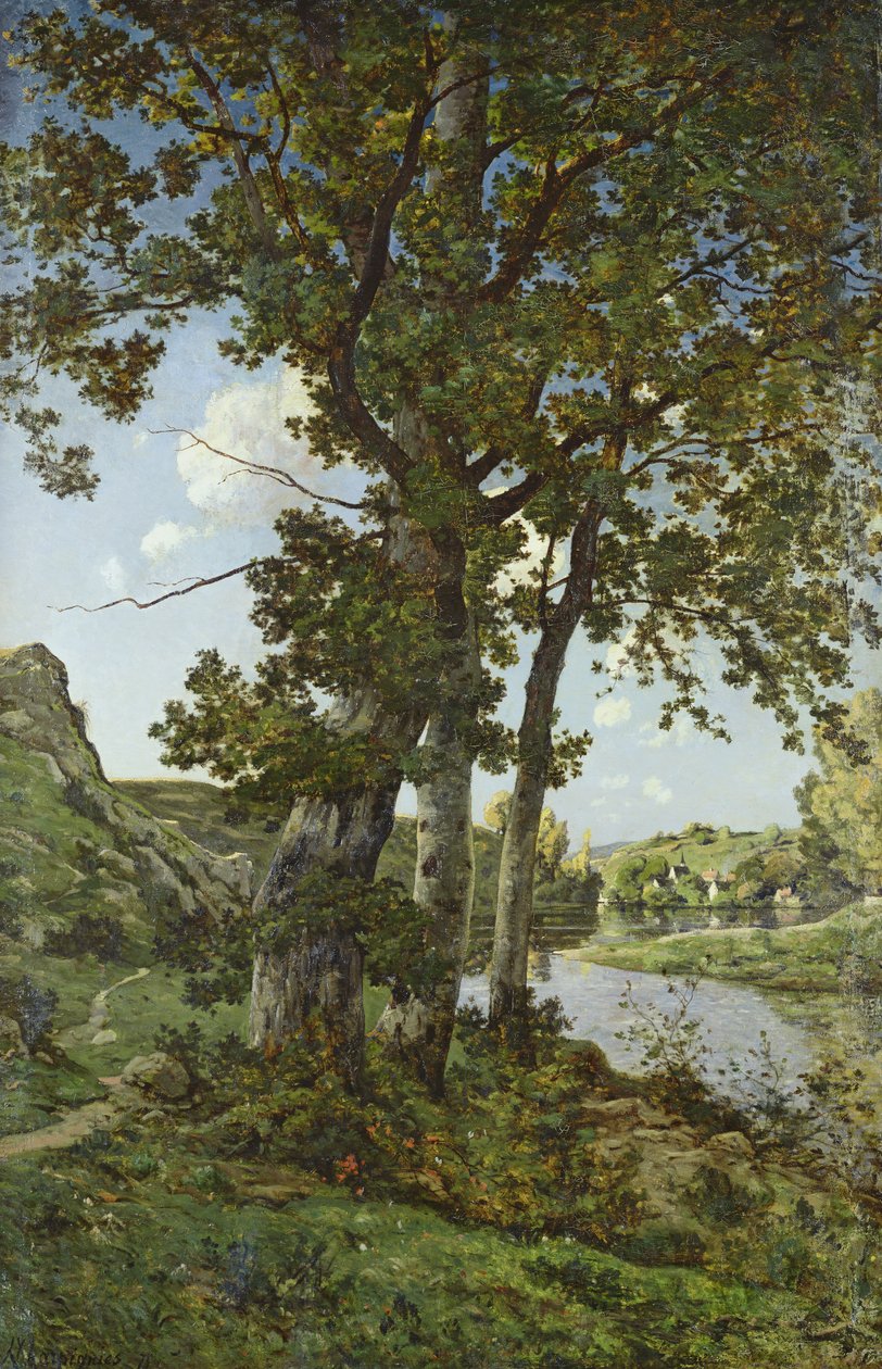 Oaks of Chateau-Renard, 1875 od Henri Joseph Harpignies