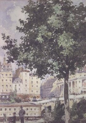 Pont Neuf, 1893 (wc) od Henri Joseph Harpignies