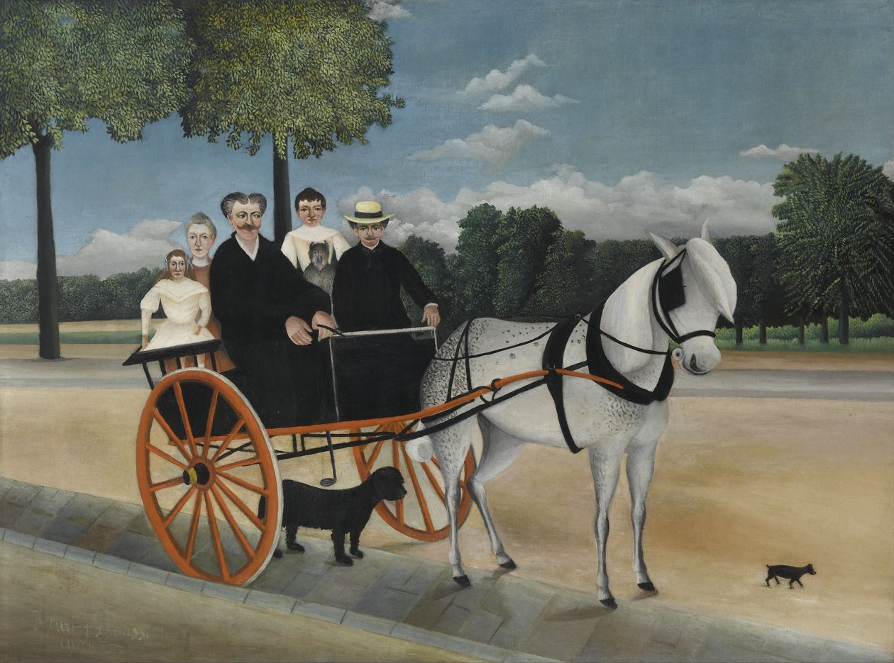 Starý Junierův vozík od Henri Julien Félix Rousseau