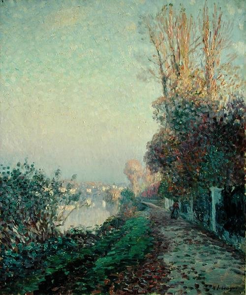 Podél řeky (olej na plátně) od Henri Lebasque