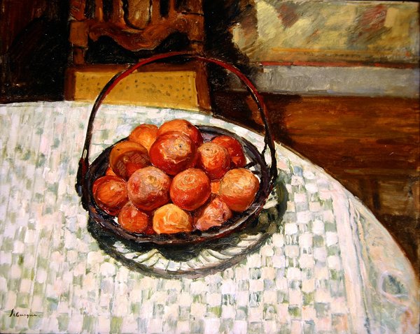 Koš s ovocem (olej na plátně) od Henri Lebasque
