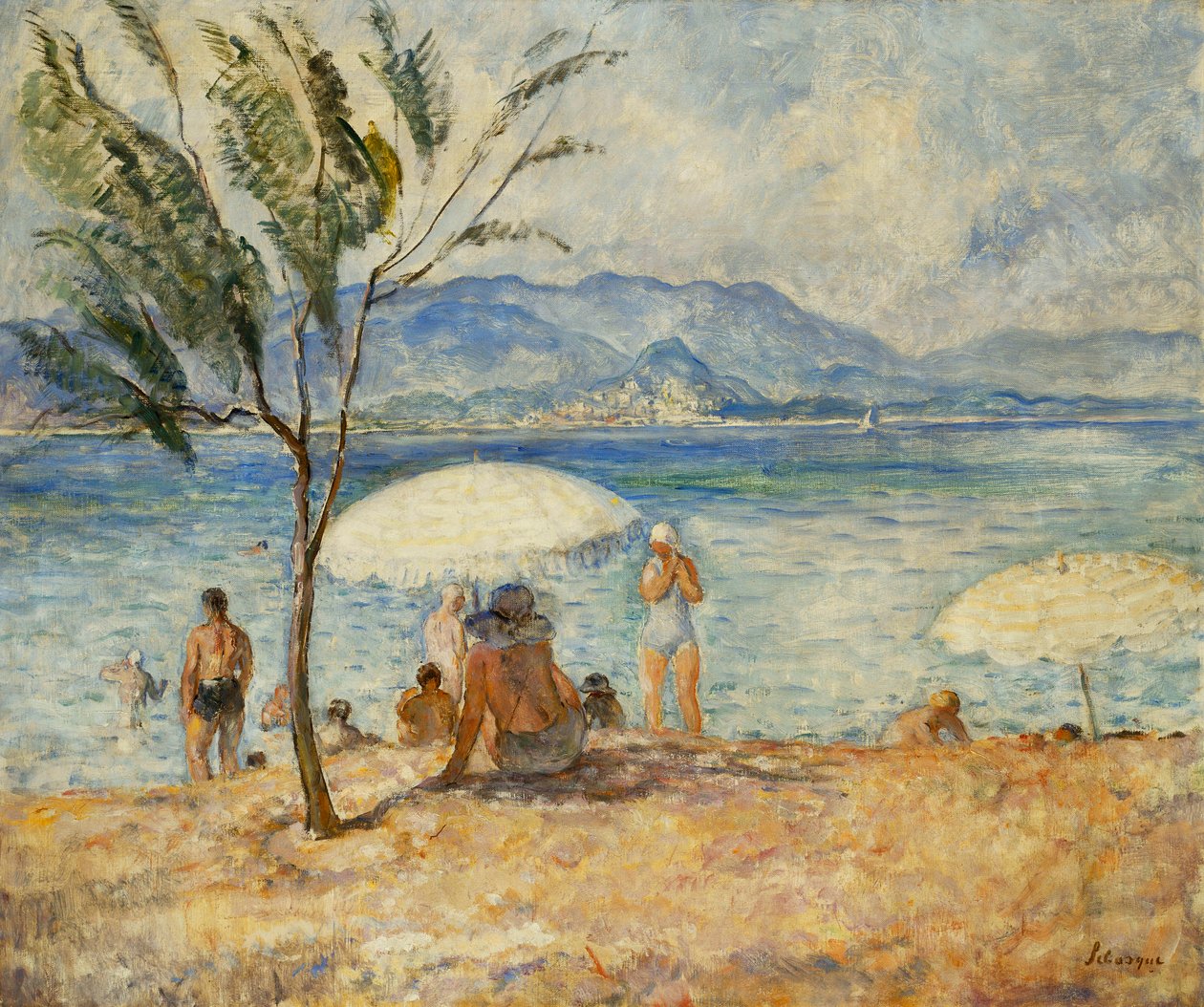Koupající se; koupající se, od Henri Lebasque