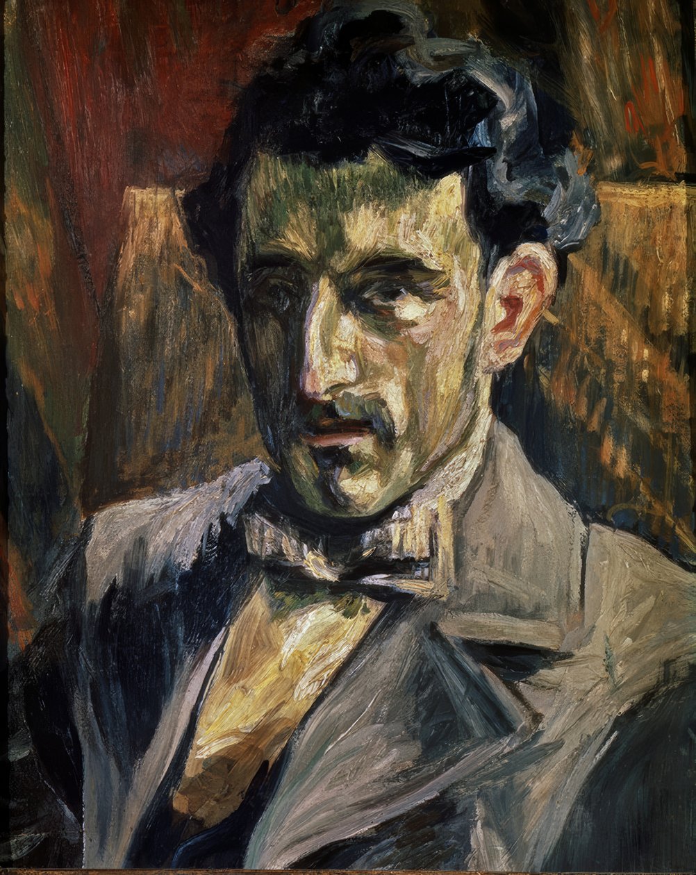 Portrét Maurice Ravela od Henri Manguin