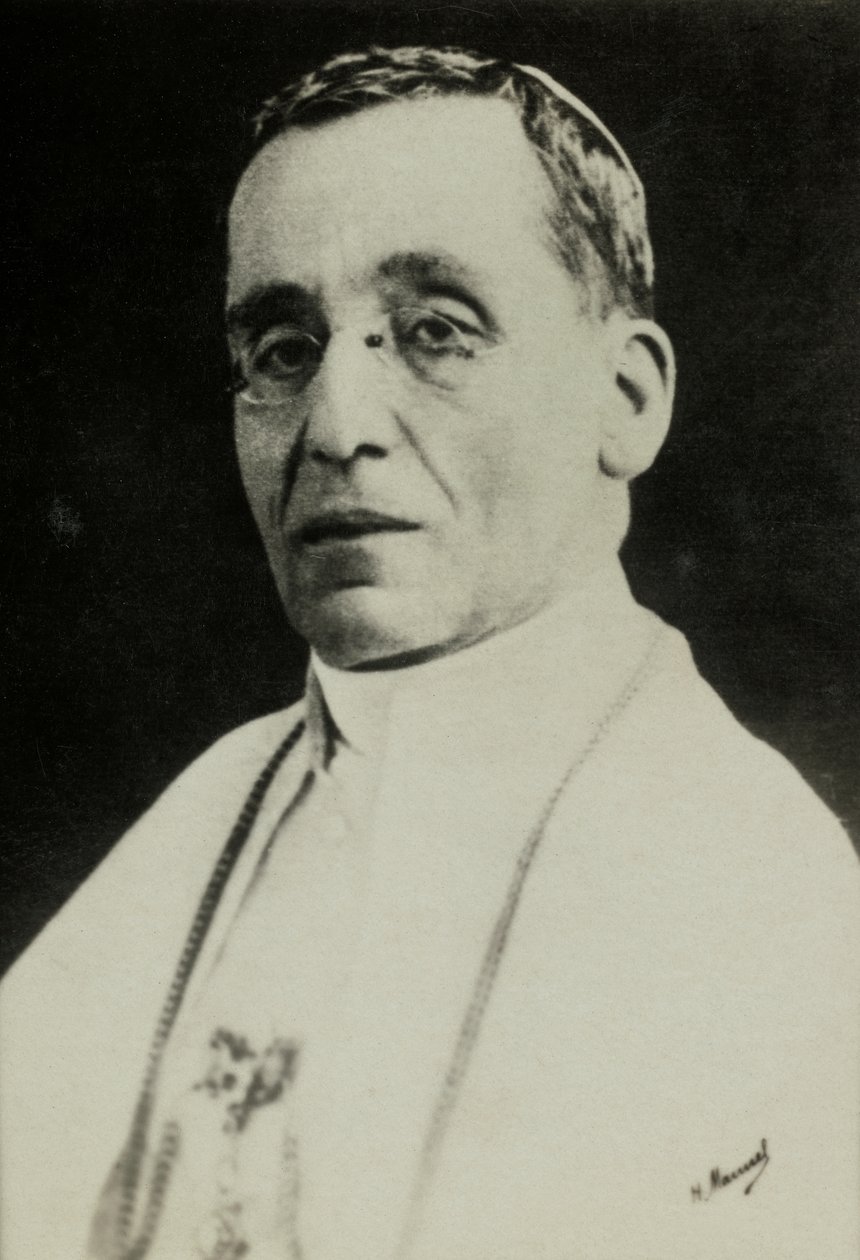Portrét papeže Benedikta 15 (foto) od Henri Manuel