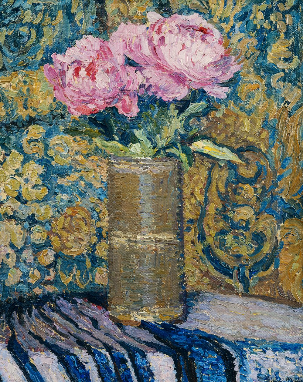 Kytice pivoněk; Kytice pivoněk, od Henri Martin