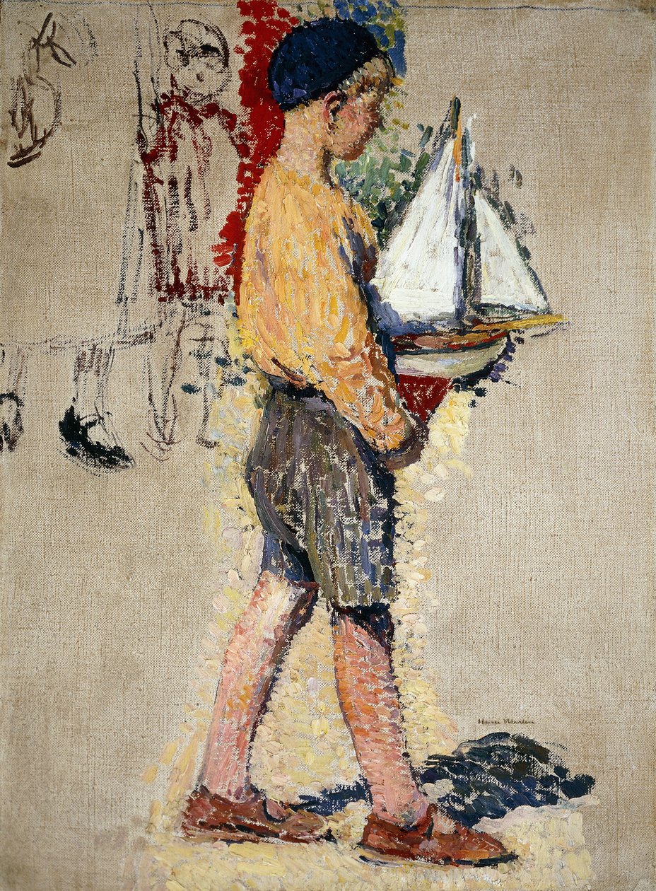 Chlapec s lodí; Chlapec s lodí, od Henri Martin