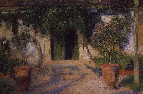 Vchod do domu od Henri Martin