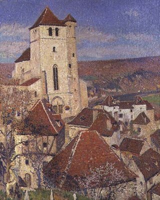 St. Cirq Lapopie, kolem 1926-36 od Henri Martin