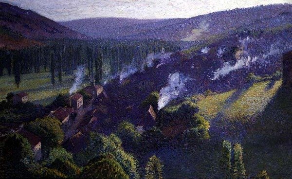 Údolí (olej na plátně) od Henri Martin